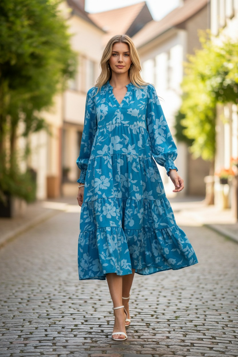 Umgee blue dress S 6/26/26