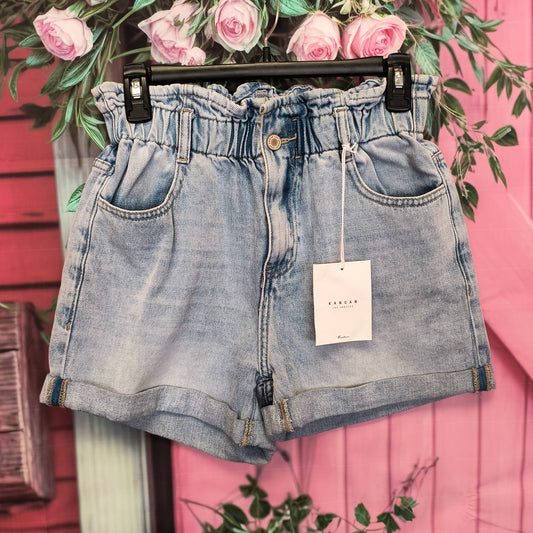 KanCan Paper Bag Denim Shorts M 7/16/26