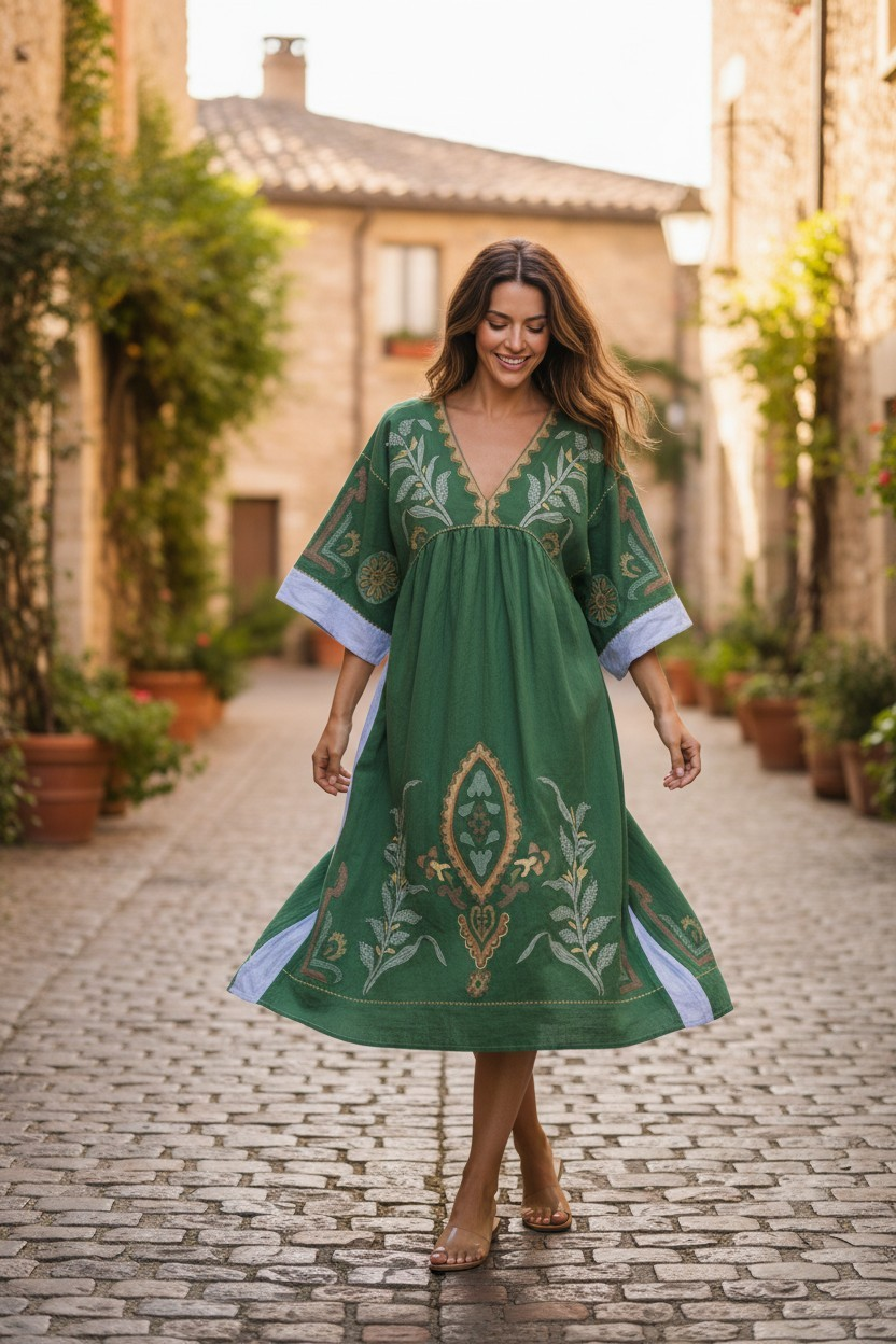 Sunday up green dress S 7/15/26
