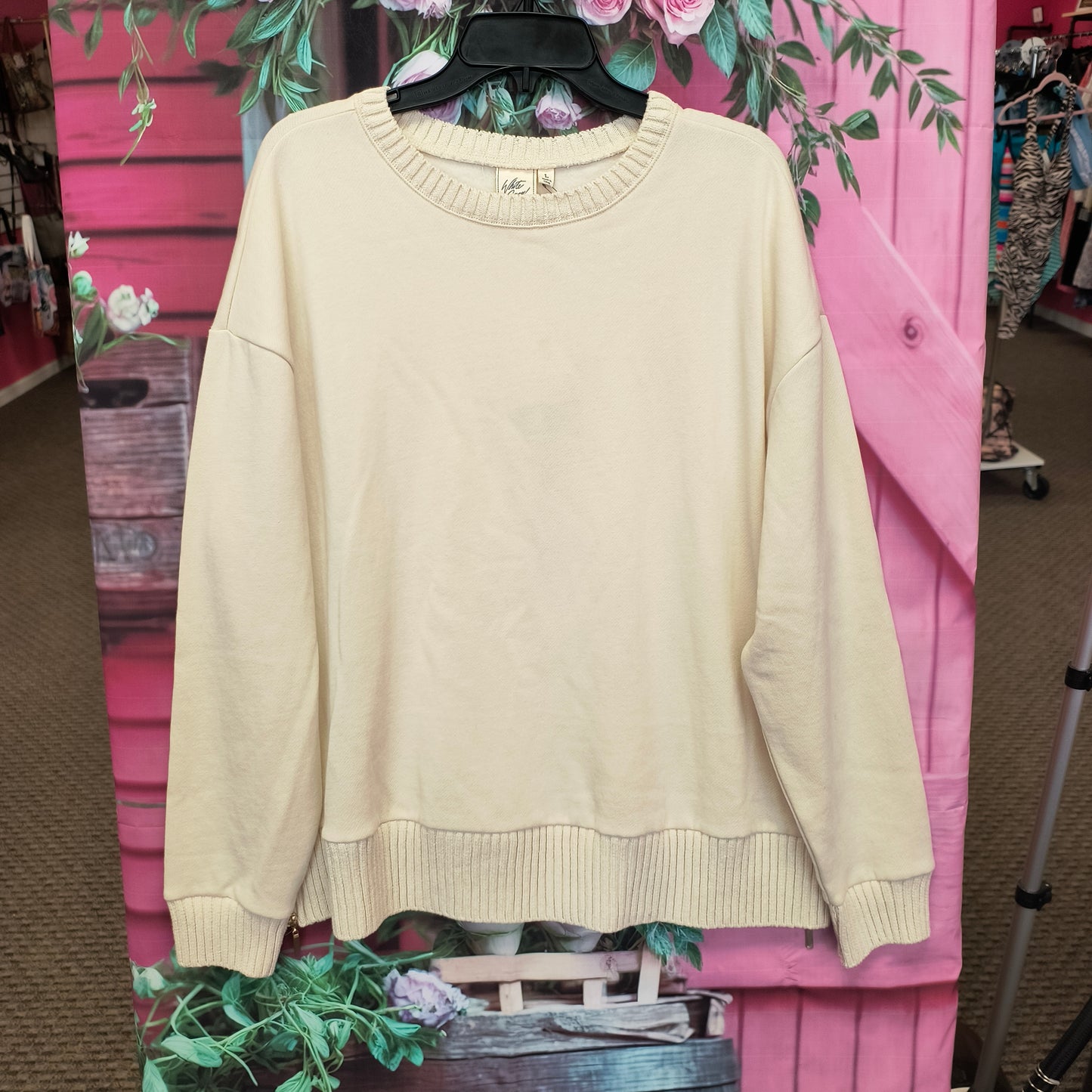 White Crow warm white sweater L 8/7/26