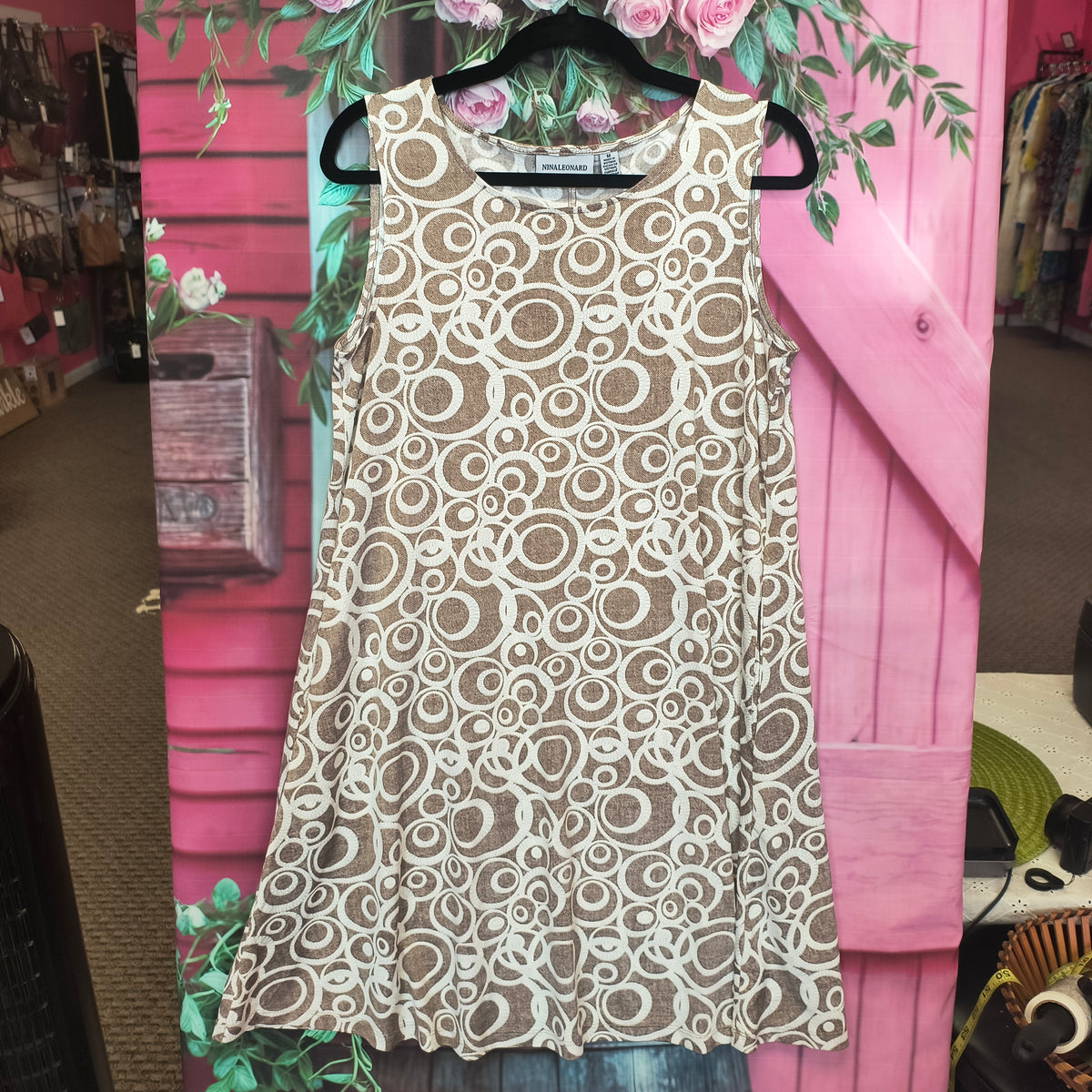 (P)Nina Leonard Trapeze Dress M 9/19/26