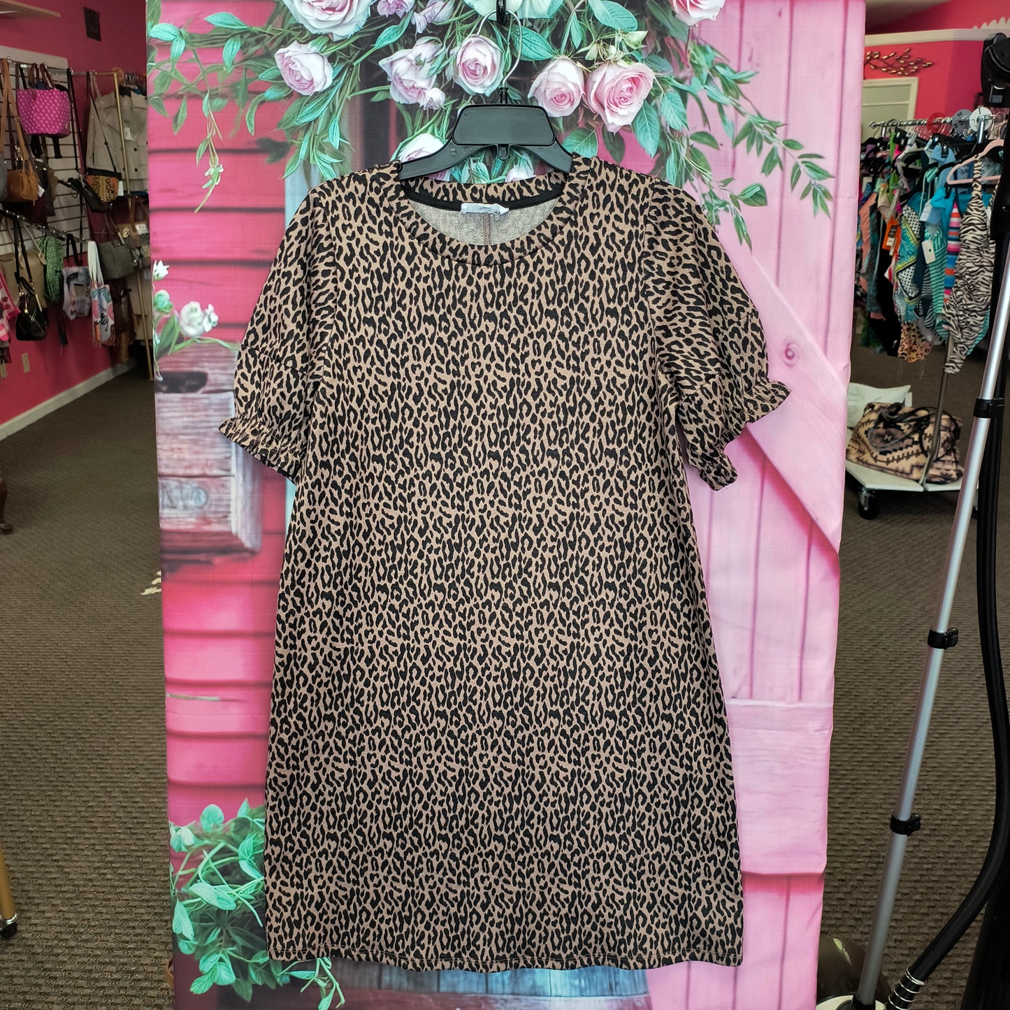 THML leopard print dress M 8/7/26