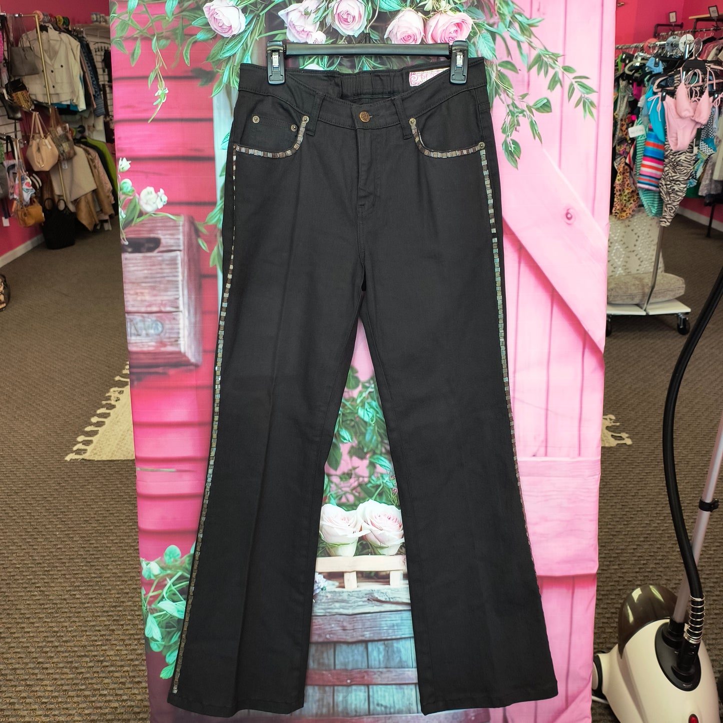 Vtg Sassy Thai black pants 6 7/24/26