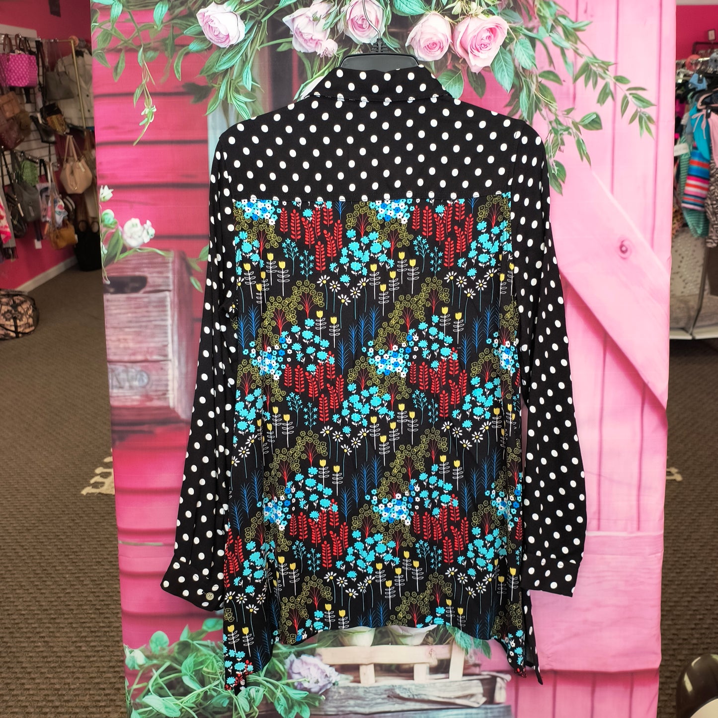Westbound Polka Dot LS top S 7/24/26