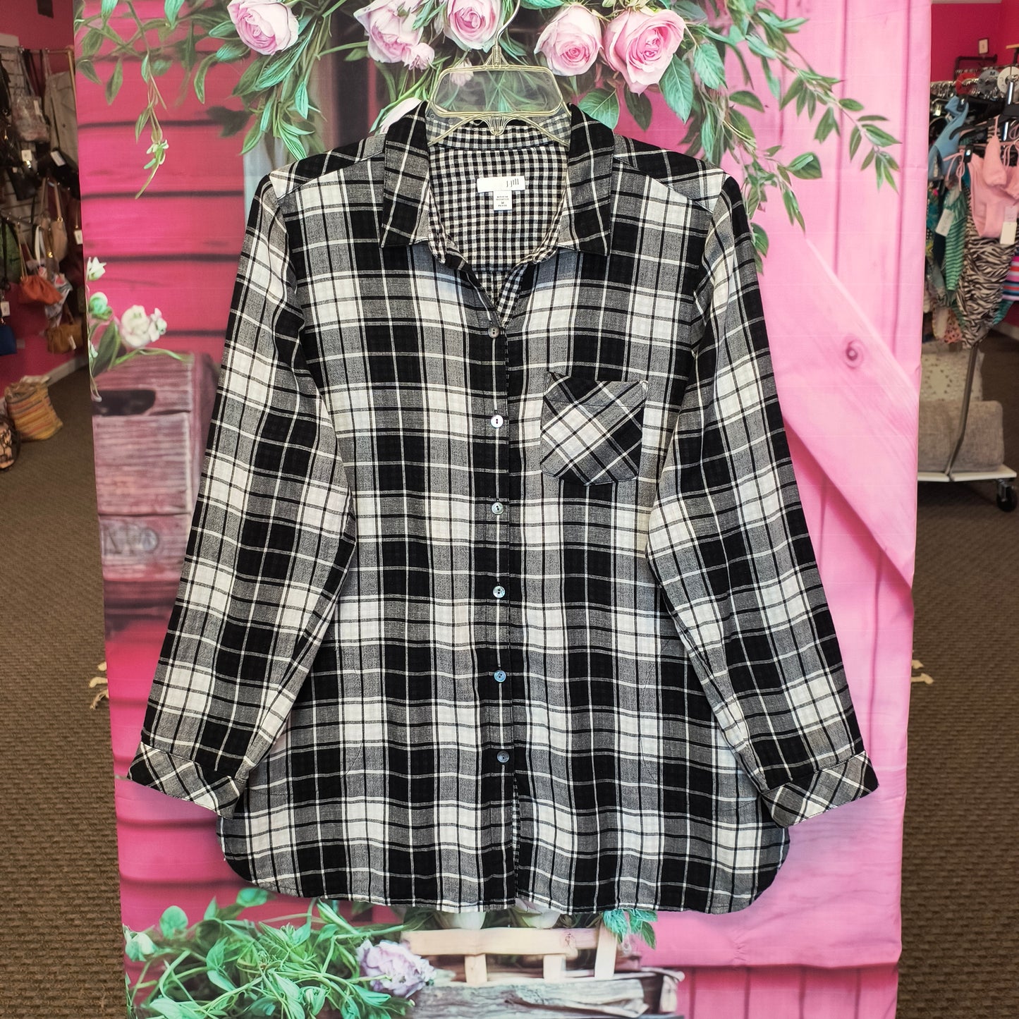 J. Jill Plaid LS shirt M 7/17/26
