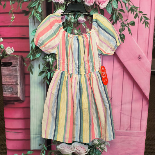 NWT Striped dress girls size 4/5 7/18/26