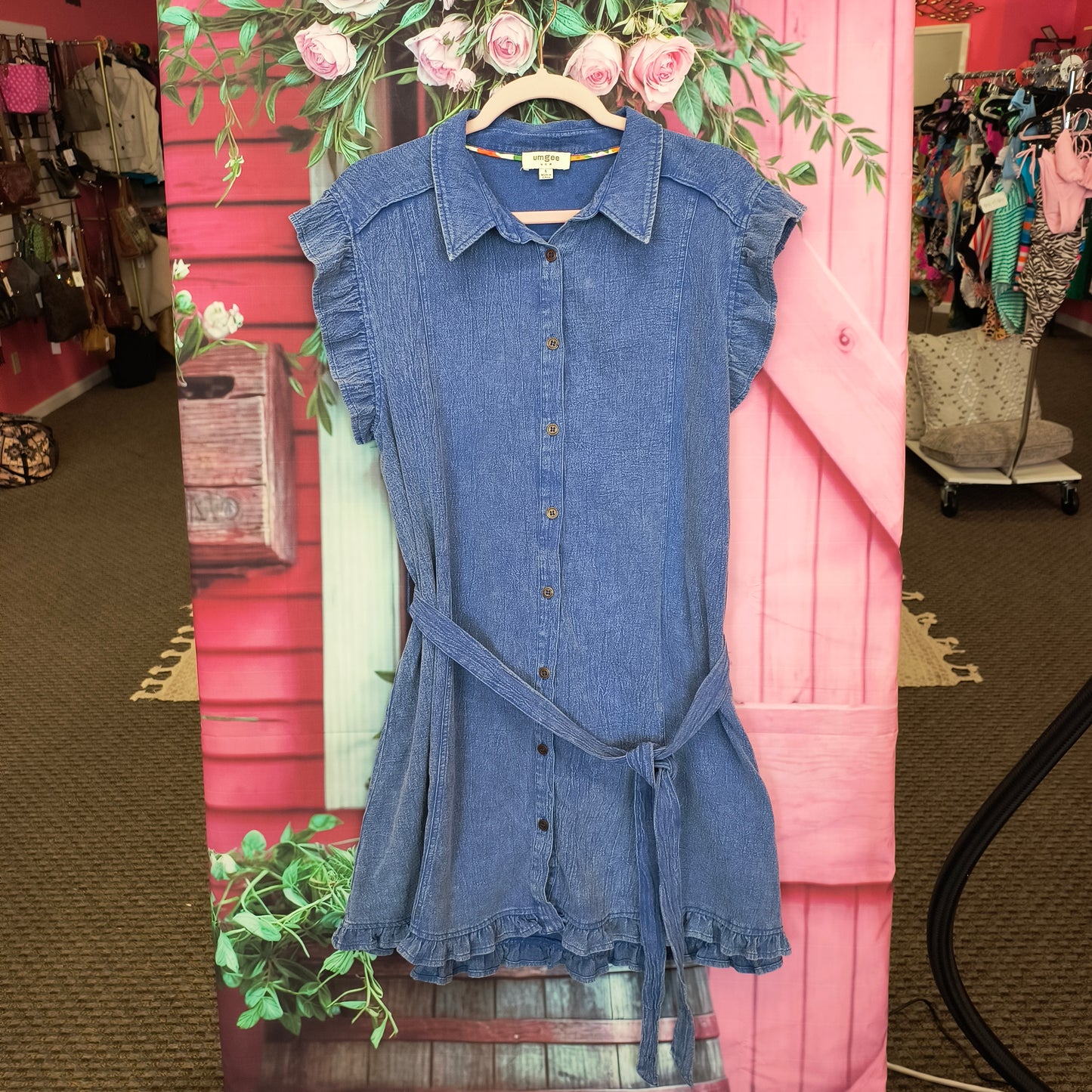 Umgee ruffle dress L 7/29/26