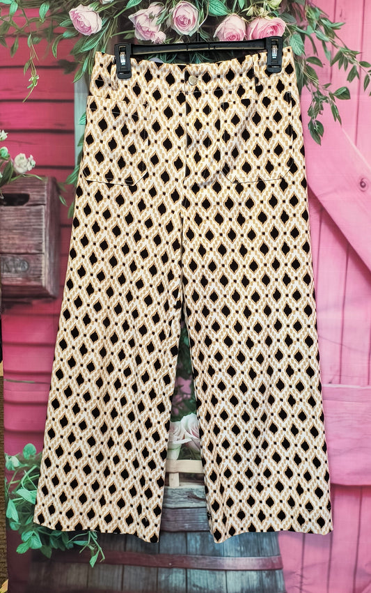 EEsome diamond print pants S 7/15/26