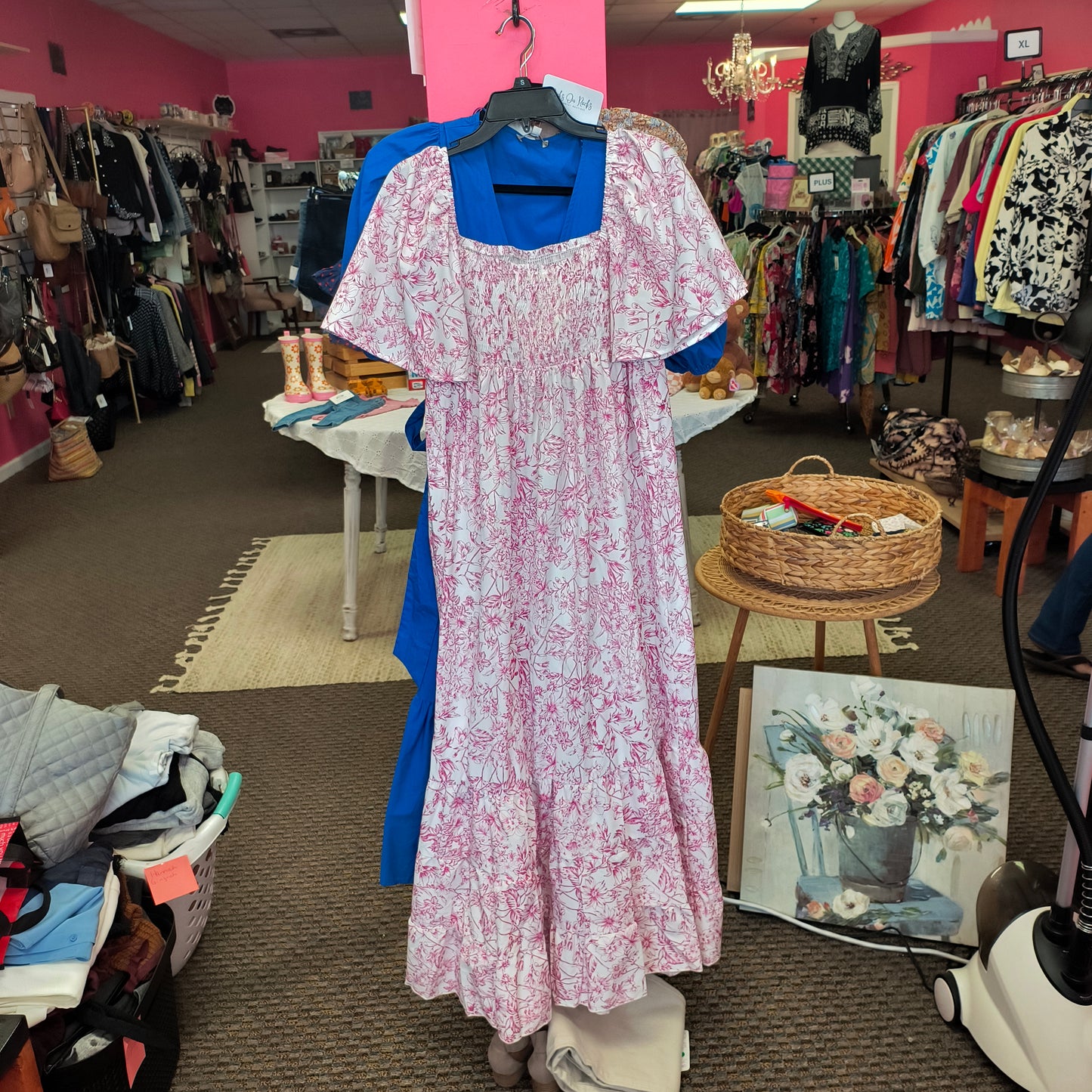 Pink shein dress L