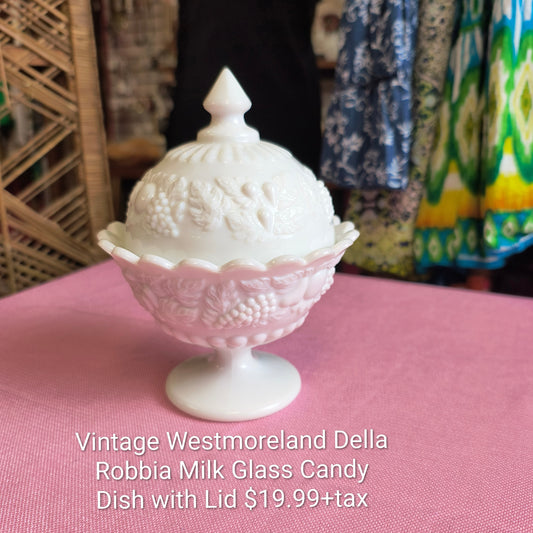 Vth Milk Glass Candy Dish 2/12/26