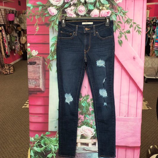 levis 711 skinny jeans 25 7/23/26