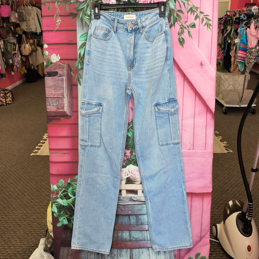 Pacsun Boyfriend Cargo Jeans Womens 24 7/23/26