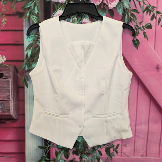 White vest S 8/12/26