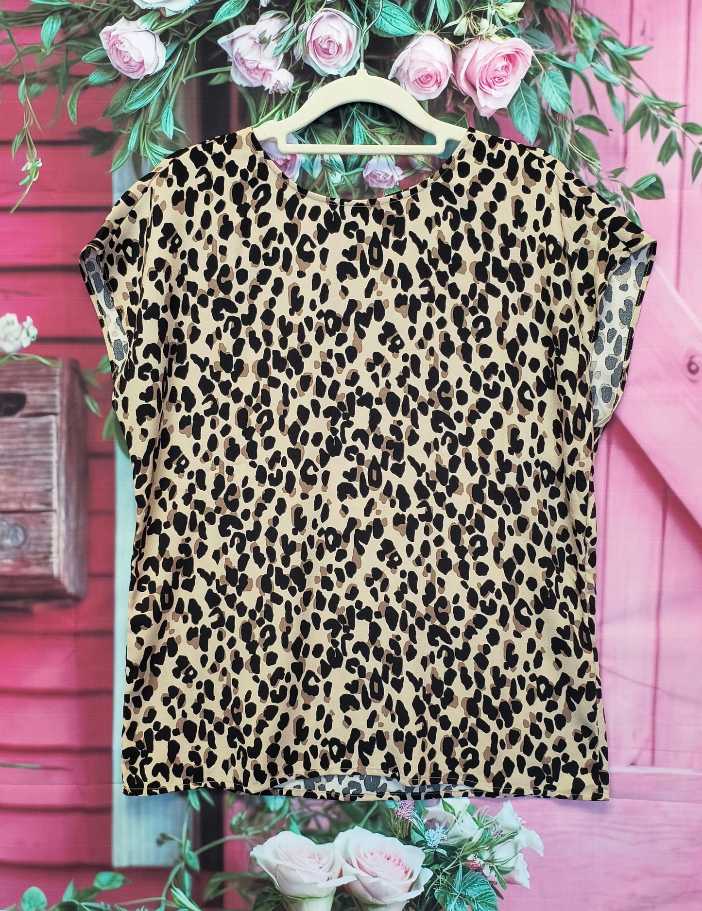 Halogen leopard print top XS 7/3/26
