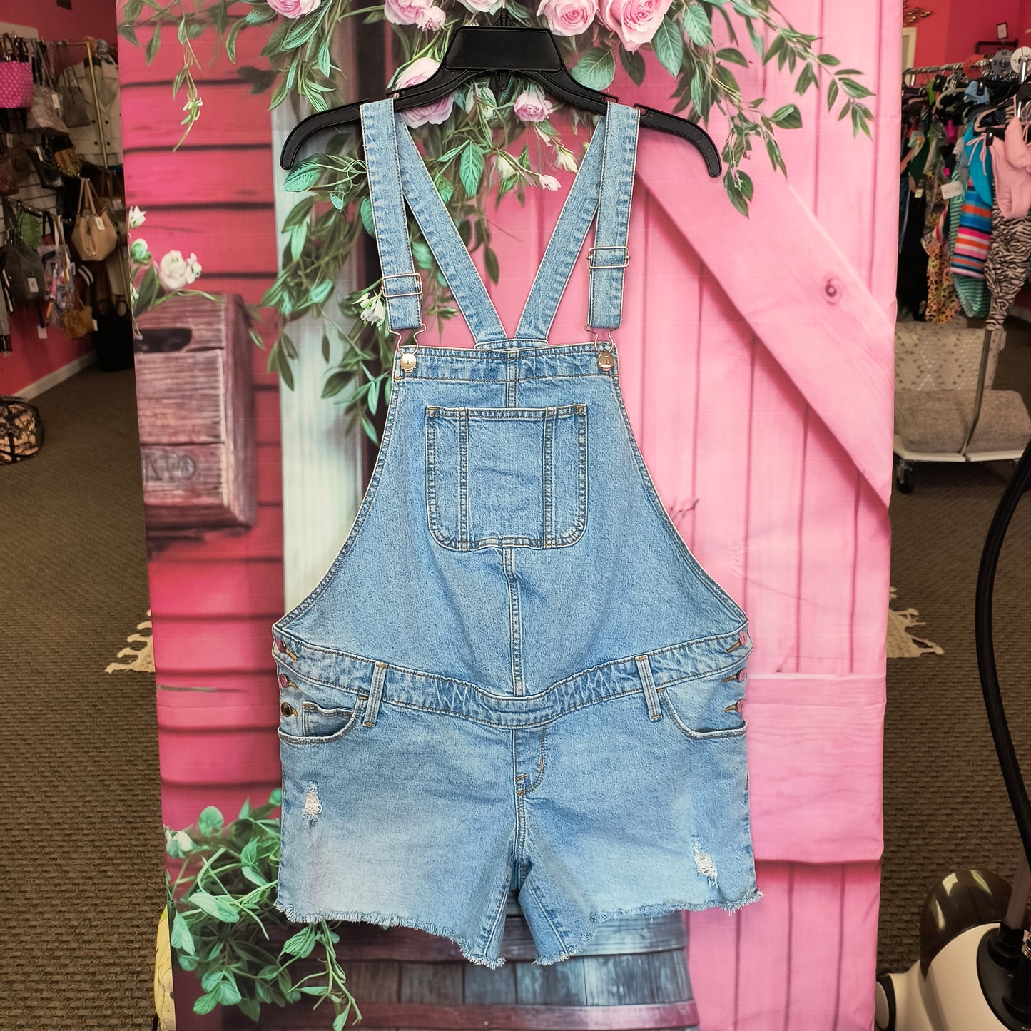 ISABEL MATERNITY DENIM OVERALLS  6 7/23/26