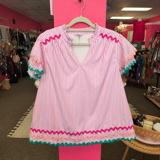 Entro top puff sleeves L 6/10/26