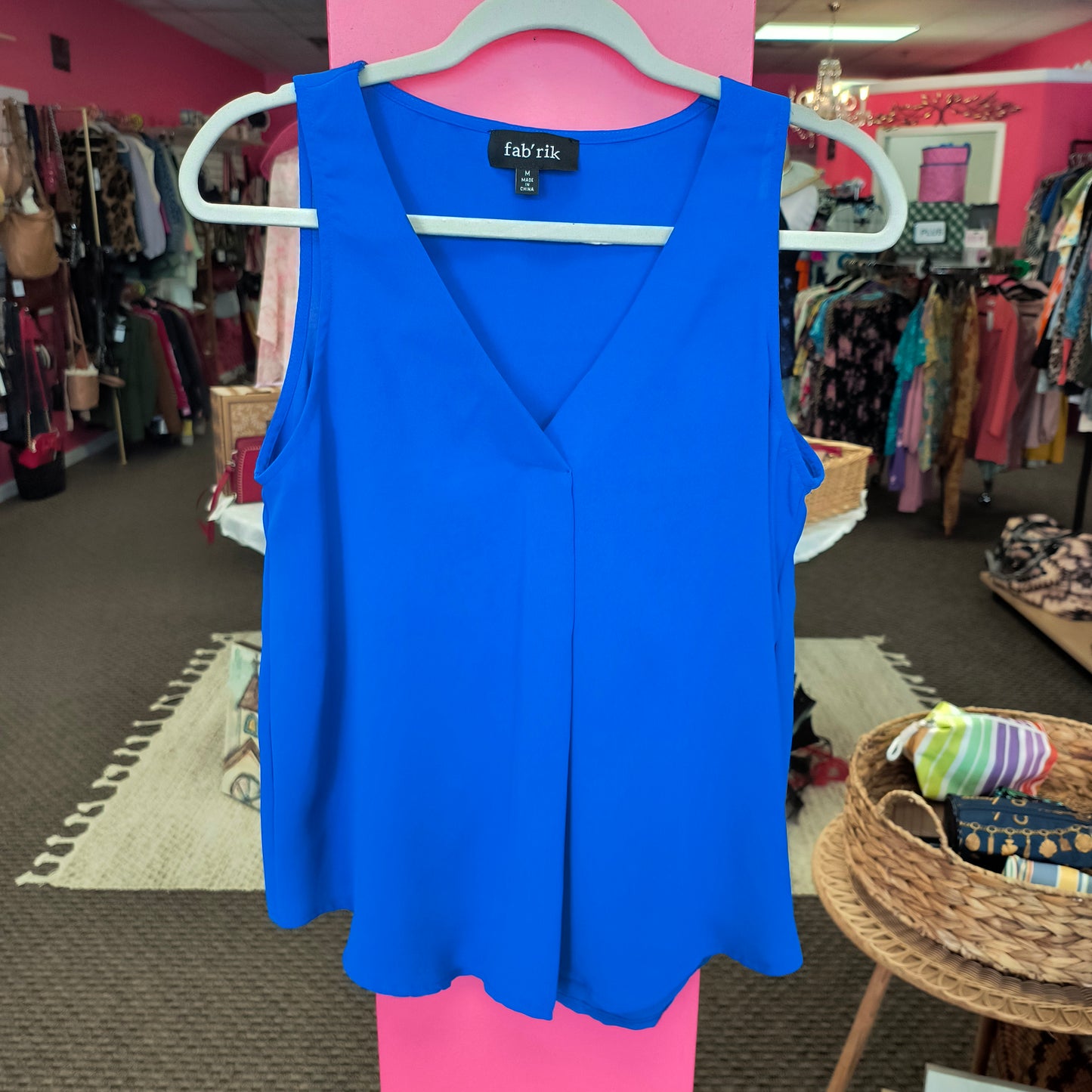 Blue tank blouse M 5/22/26