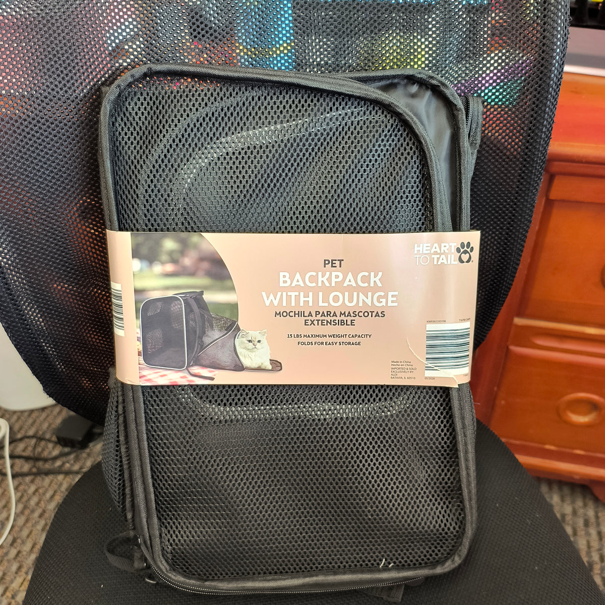 P)pet backpack 10/1/26
