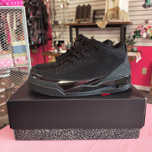 Nike Air Jordan 3 Retro Black Cat 12 7/16/26
