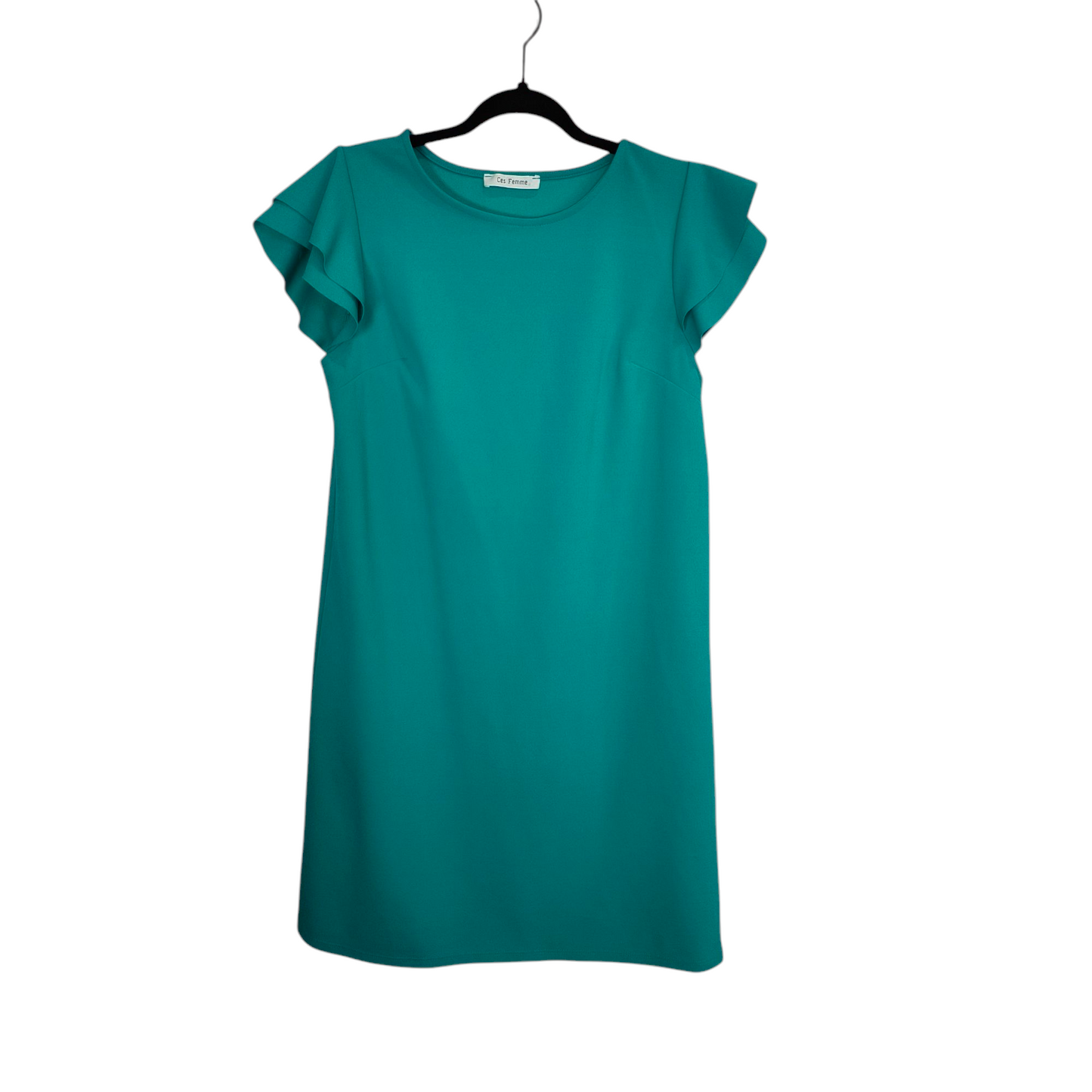Ces femme green ruffle dress medium