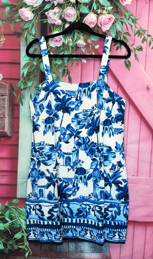 Loft blue dress S 7/8/26