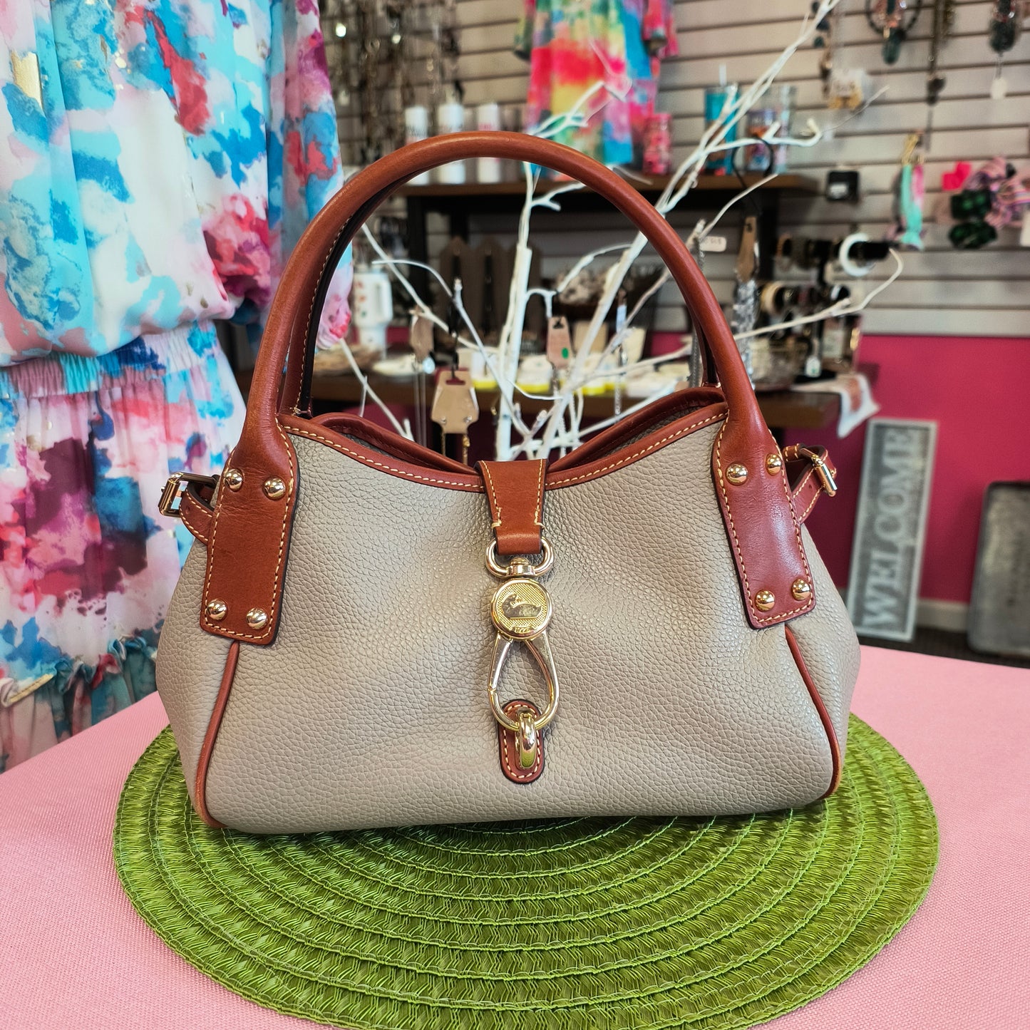 Dooney & Bourke Lock Shoulder Satchel 6/12/26