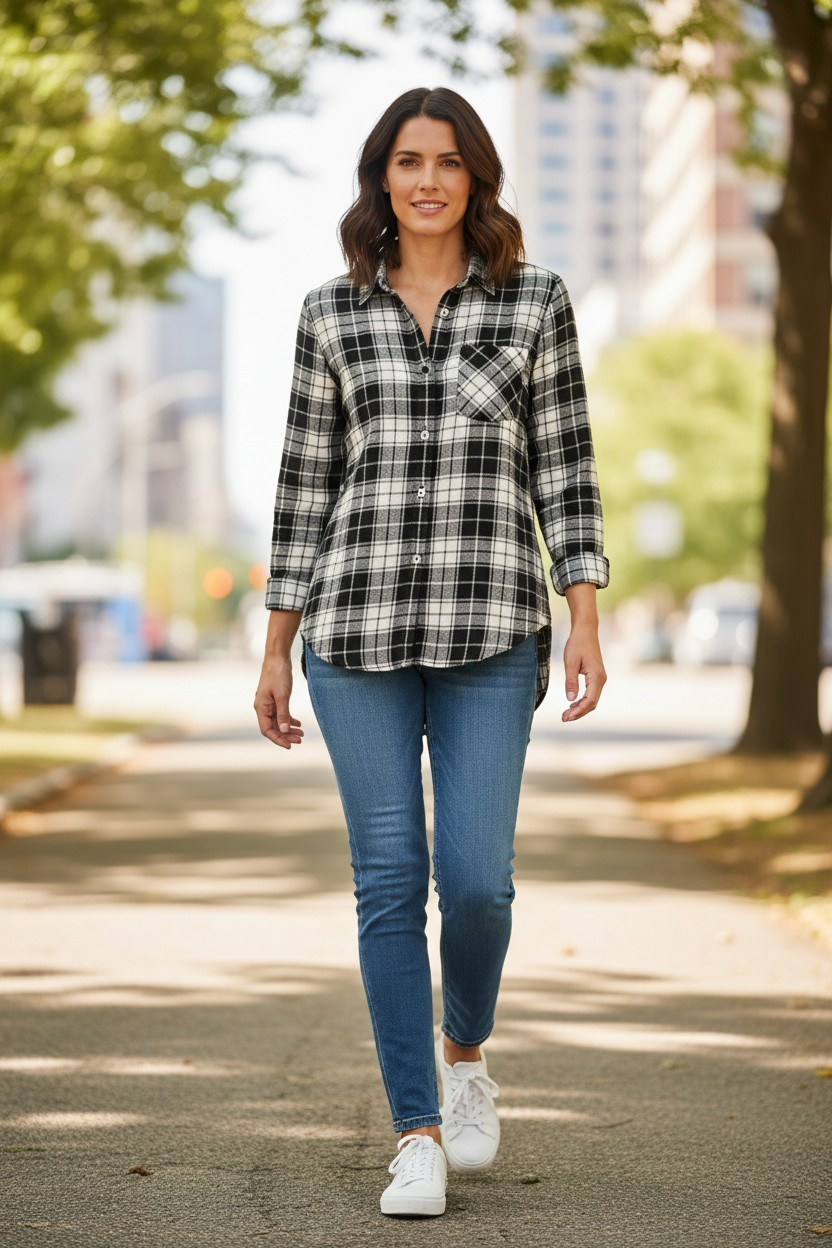 J. Jill Plaid LS shirt M 7/17/26