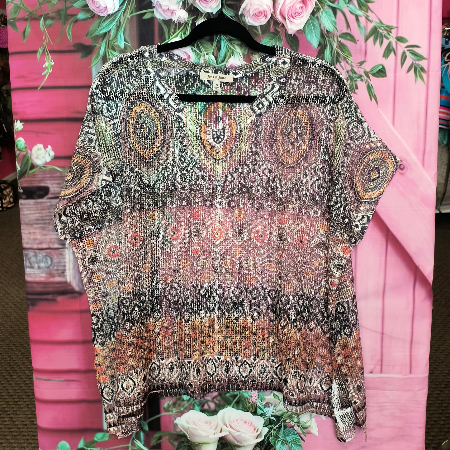 Jess & Jane sheer top S 7/24/26