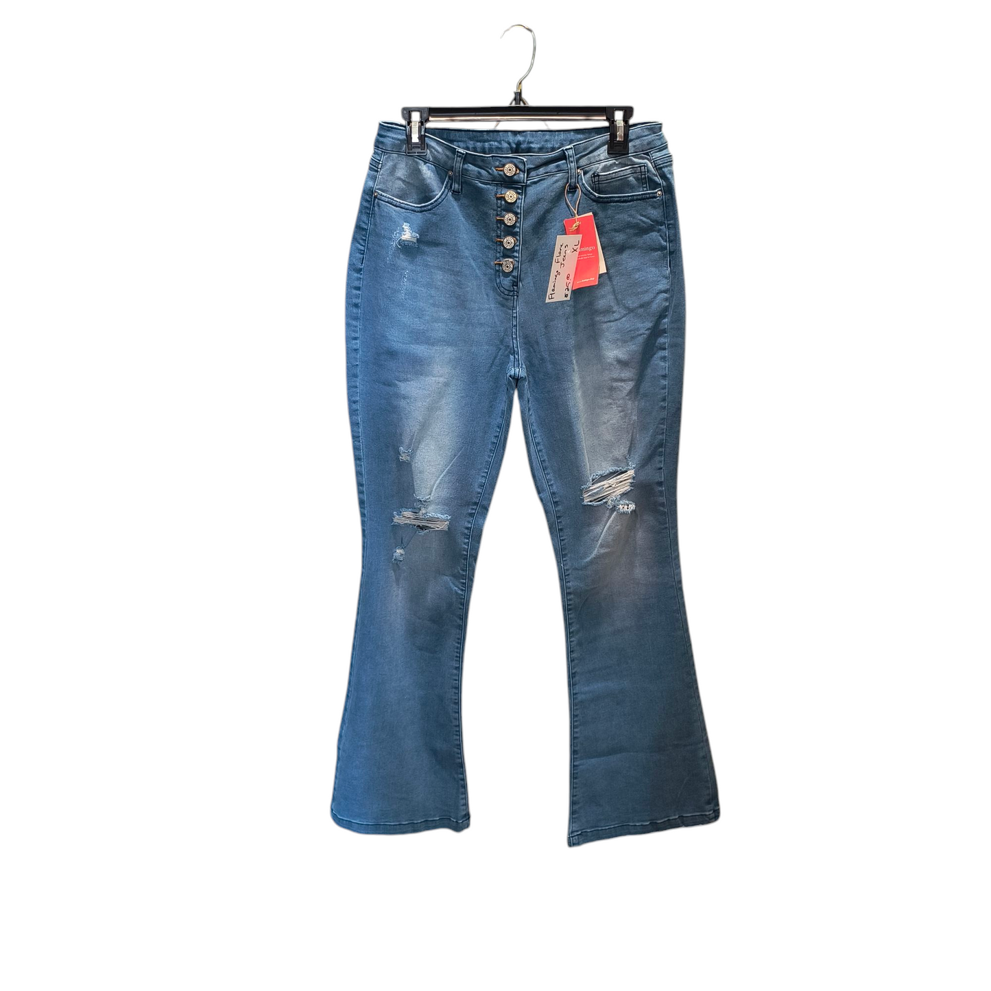 Flamingo flare distressed jeans XL